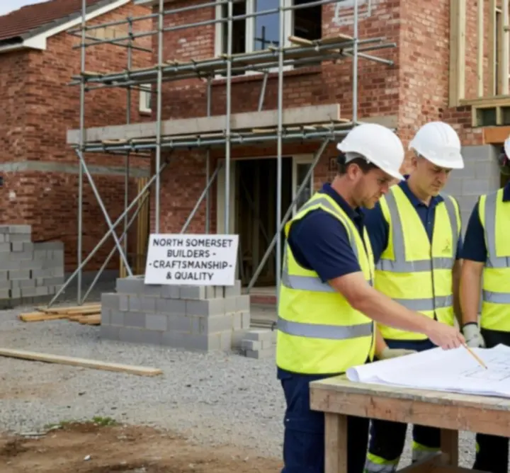 FORD & CO BUILDING team reviewing construction plans on a domestic project